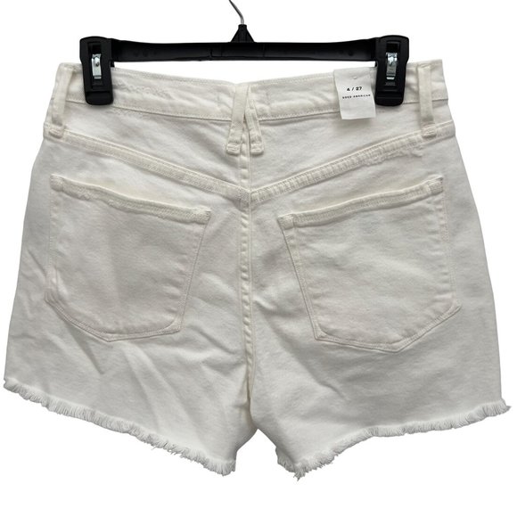 Good American White Good '90s Denim Cutoff Short GNISL92T Size 4 27 30W New NWOT - Picture 5 of 10